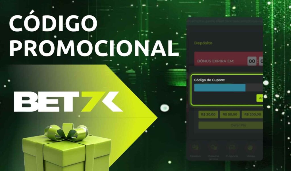 Bet7k Brasil Código promocional Bet7k