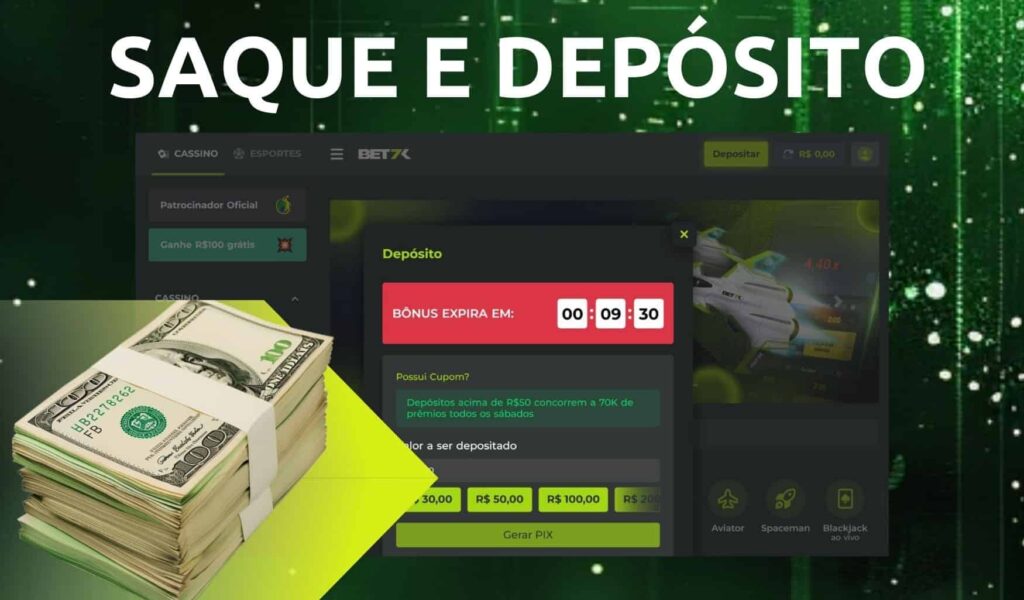 Bet7k Brasil Métodos de Saque e Depósito para Brasileiros